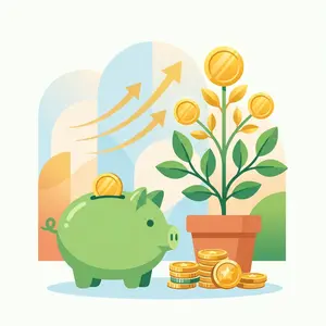 Personal finance chat, wealth building and saving money chat graphic