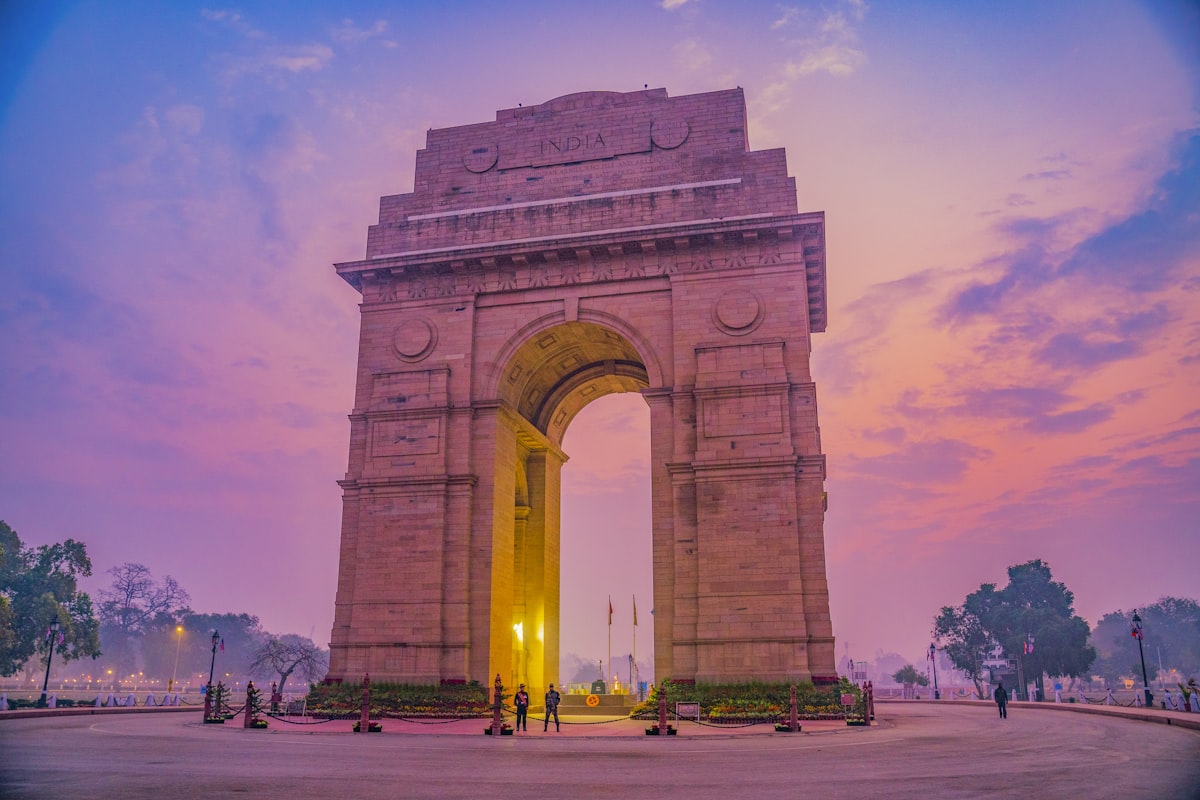 India Gate monument in Delhi