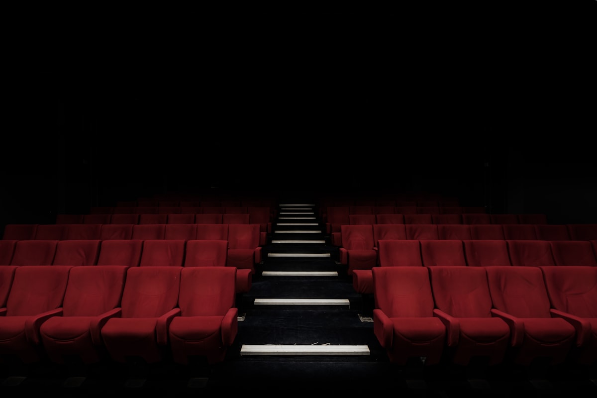 Classic cinema theater seats